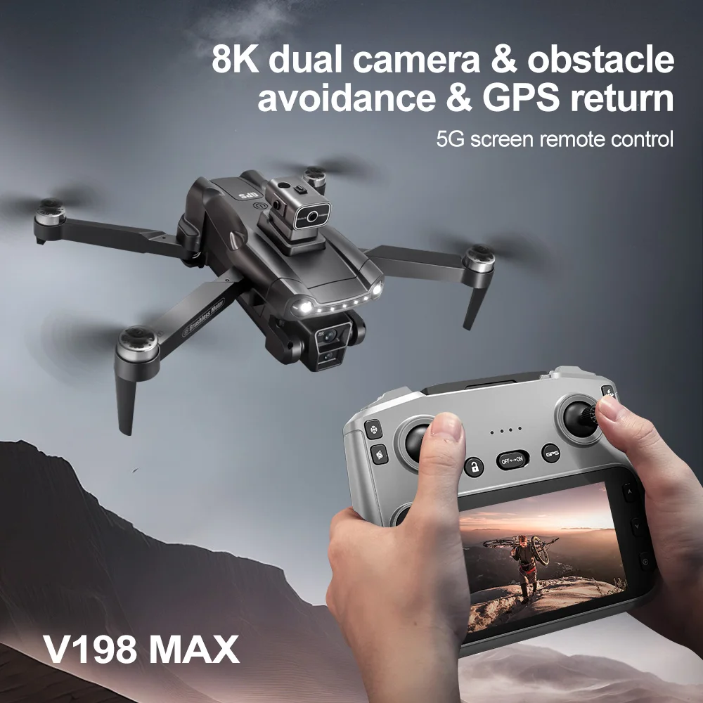 Original V198MAX Foldable Quad - Drone Gps Mount recension och pris