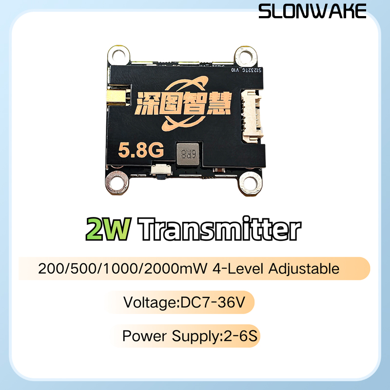 SLONWAKE 5.8G 56CH 2W transmit - Drone Transmitter recension och pris