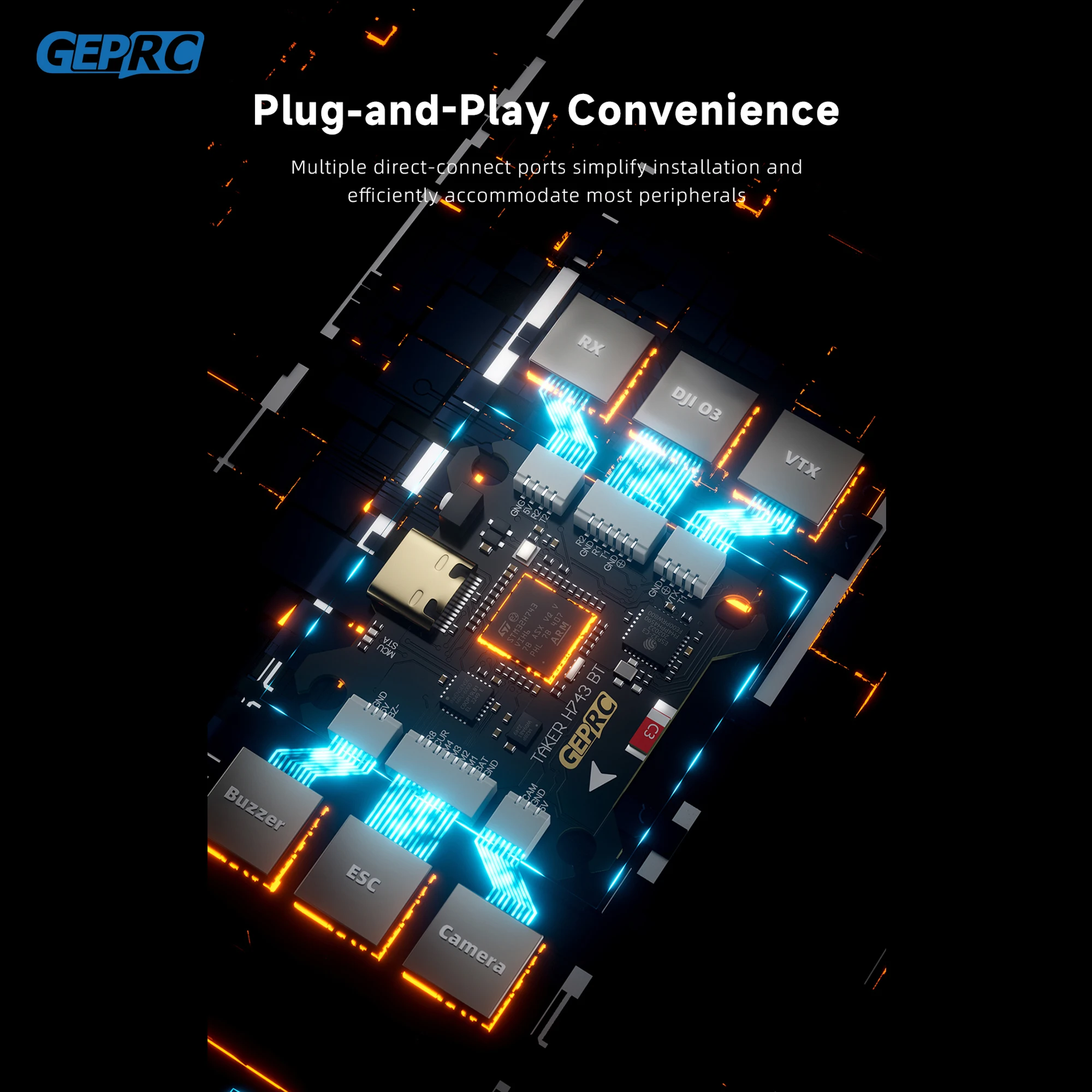 GEPRC TAKER H743 BT 32Bit 65A  - Drone Flight Controller recension och pris