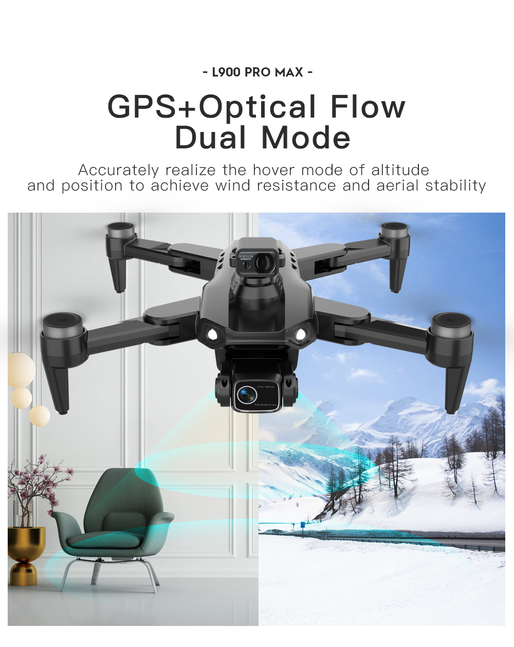 LYZRC L900 PRO MAX Laser obsta - Drone Gps Mount recension och pris