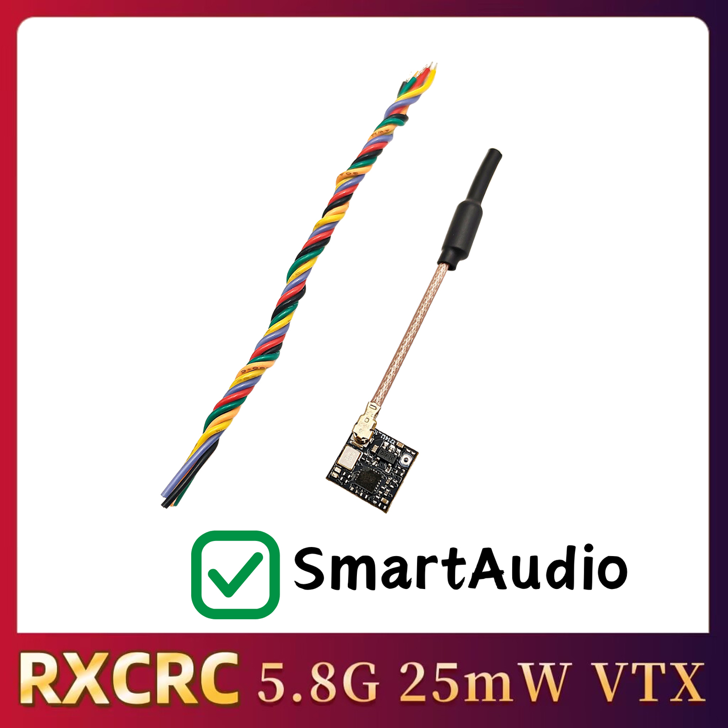 RXCRC 5.8GHz 48CH FPV 25mW Ana - Drone Transmitter recension och pris