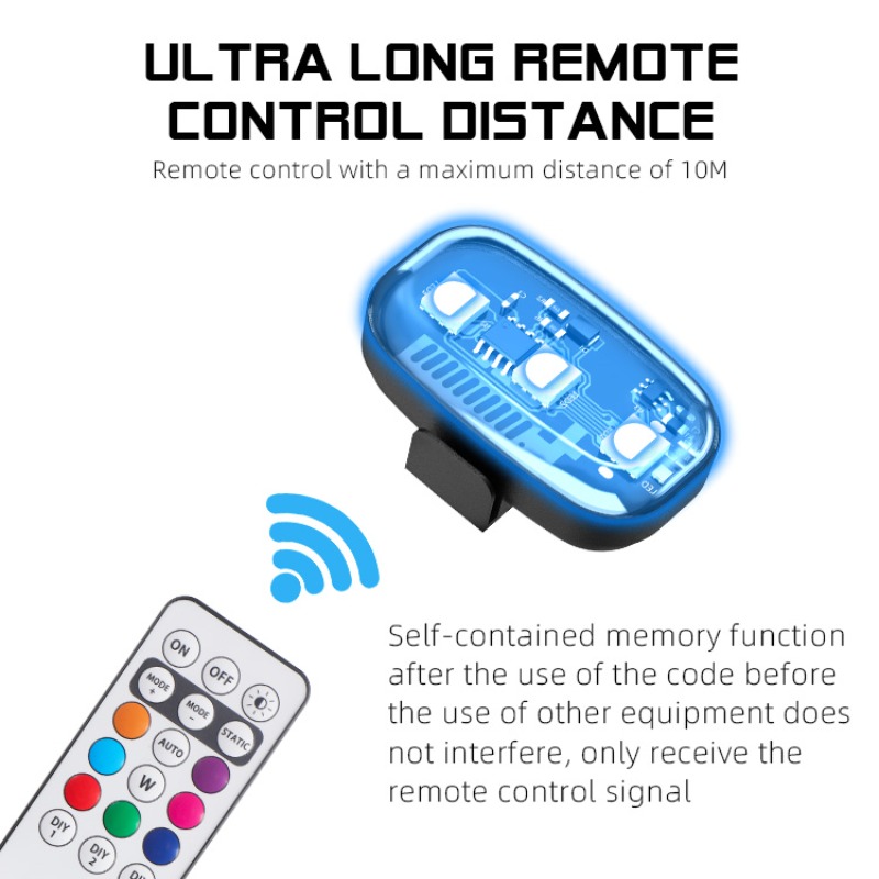 Drone Motorcycle RGB LED Strob - Drone Led Light recension och pris